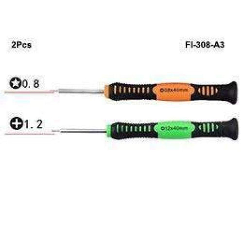 Planet Gates China / FI-308-A3-2Pcs 0.8 1.2 Phillips 1.2 1.5 2.0 Slotted 2.0 Torx T3 T4 T5 T6 Y2.0 Precision Screwdriver for iPhone Phone PC Repair Tool