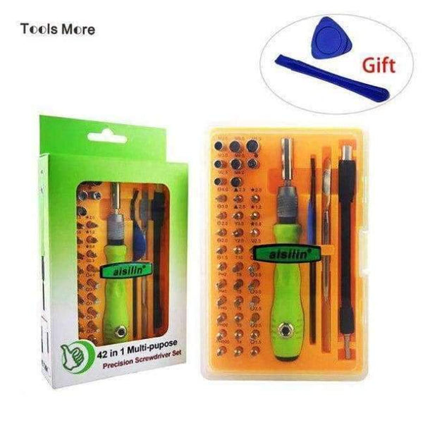 Planet Gates China / FI-7389K-GR 7 Pcs Screwdriver Handle With Double Head Screwdriver Bit Kit for iPhone Phone Macbook Air Pro Laptop PC Hand Repair Tool