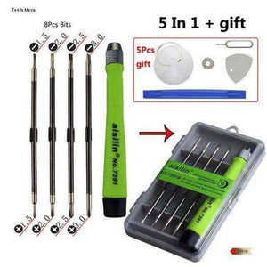 Planet Gates China / FI-7391B 7 Pcs Screwdriver Handle With Double Head Screwdriver Bit Kit for iPhone Phone Macbook Air Pro Laptop PC Hand Repair Tool