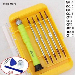 Planet Gates China / FI-7394 7 Pcs Screwdriver Handle With Double Head Screwdriver Bit Kit for iPhone Phone Macbook Air Pro Laptop PC Hand Repair Tool