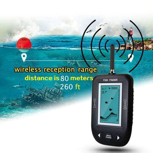 Smart Portable Depth Fish Finder with 80 M Wireless Sonar Sensor Echo Sounder Fishfinder For Lake Sea Fishing