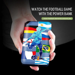 Planet Gates China / football girl Clearance Sales ROCK Portable10000 mAh Power Bank External Battery for Mobile Phone Power Charger for iPhone Xiaomi Samsung