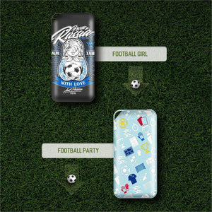 Planet Gates China / FOOTBALL GIRL ROCK 2018 Slim Power Bank 10000mAh for World Powerbank 2.1A Output External Battery Portable Charger for iphone Samsung