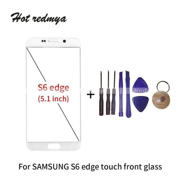 Planet Gates China / For S6 edge White LCD Front Glass Lens Outer Touch Screen Panel Replacement For Samsung Galaxy S6 edge G925 Front Screen +Free Repair Tools