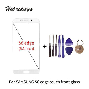 Planet Gates China / For S6 edge White LCD Front Glass Lens Outer Touch Screen Panel Replacement For Samsung Galaxy S6 edge G925 Front Screen +Free Repair Tools