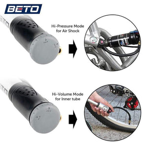 Planet Gates China Fork Tire Shock Bicycle Pumps 300psi Gauge Mini Hand Pump For Bicycle Schrader Presta Adapter Hose Bike Pump Air Cycle Pump