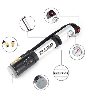 Planet Gates China Fork Tire Shock Bicycle Pumps 300psi Gauge Mini Hand Pump For Bicycle Schrader Presta Adapter Hose Bike Pump Air Cycle Pump