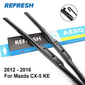 Planet Gates China / Front Wipers Only / 2012 - 2016 ( KE ) Windscreen Wiper Blades for Mazda CX-5 CX5 Fit Hook Arms / Push button arm  2012 2013 2014 2015 2016 2017 2018