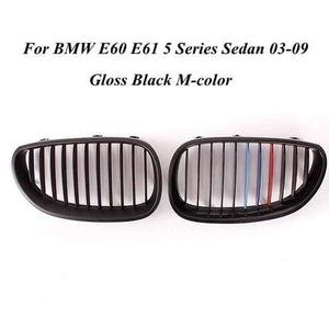 Planet Gates China / Gloss Black M Car Front Sport Grill Kidney Grilles Grill For BMW 5 Series M5 E60/E61 2003 2004 2005 2006 2007 2008 2009 2010  Gloss Black
