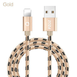Planet Gates China / Gold / 0.25m PZOZ usb cable for iphone cable Xs max Xr X 8 7 6 plus 6s 5 s plus ipad mini fast charging cables mobile phone charger cord data