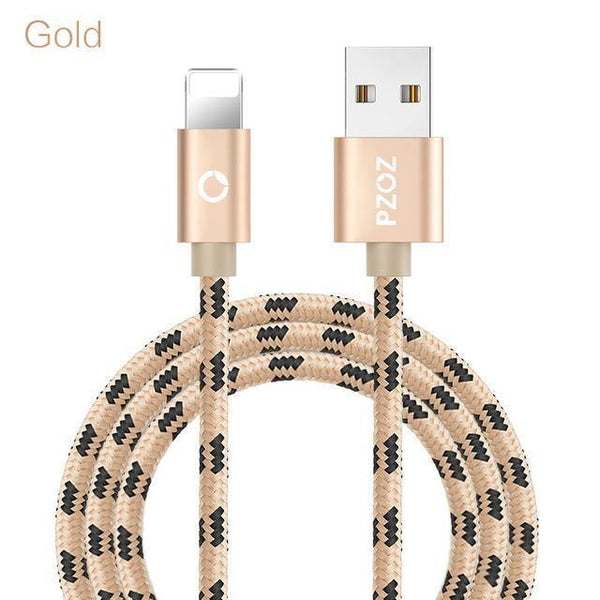 Planet Gates China / Gold / 0.25m PZOZ usb cable for iphone cable Xs max Xr X 8 7 6 plus 6s 5 s plus ipad mini fast charging cables mobile phone charger cord data