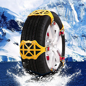 Planet Gates China / Gold 1x TPU Snow Chains Universal Car Suit Tyre Winter Roadway Safety Tire Chains Snow Climbing Mud Ground Anti Slip