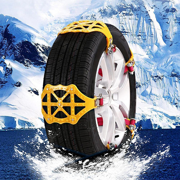 Planet Gates China / Gold 1x TPU Snow Chains Universal Car Suit Tyre Winter Roadway Safety Tire Chains Snow Climbing Mud Ground Anti Slip