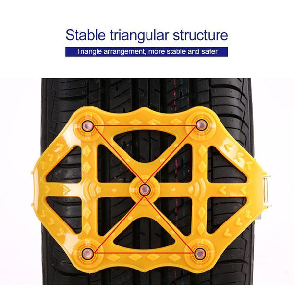 Planet Gates China / Gold 1x TPU Snow Chains Universal Car Suit Tyre Winter Roadway Safety Tire Chains Snow Climbing Mud Ground Anti Slip