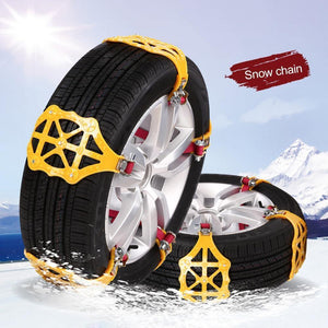 Planet Gates China / Gold 1x TPU Snow Chains Universal Car Suit Tyre Winter Roadway Safety Tire Chains Snow Climbing Mud Ground Anti Slip