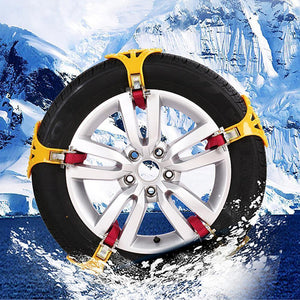 Planet Gates China / Gold 1x TPU Snow Chains Universal Car Suit Tyre Winter Roadway Safety Tire Chains Snow Climbing Mud Ground Anti Slip