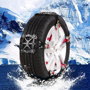 Planet Gates China / Gold 1x TPU Snow Chains Universal Car Suit Tyre Winter Roadway Safety Tire Chains Snow Climbing Mud Ground Anti Slip