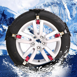 Planet Gates China / Gold 1x TPU Snow Chains Universal Car Suit Tyre Winter Roadway Safety Tire Chains Snow Climbing Mud Ground Anti Slip