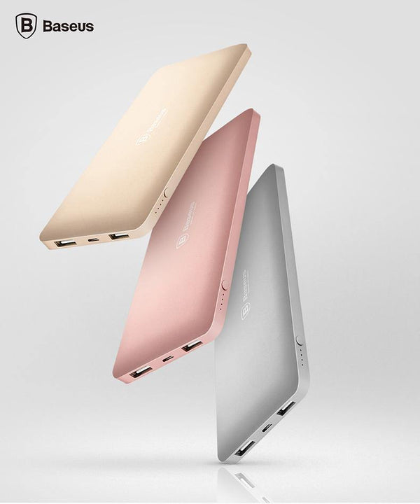 Planet Gates China / Gold Baseus 10000mAh Dual USB Power bank Portable Mobile Phone Charger External Battery For iPhone 7 6s samsung S8 huawei xiaomi