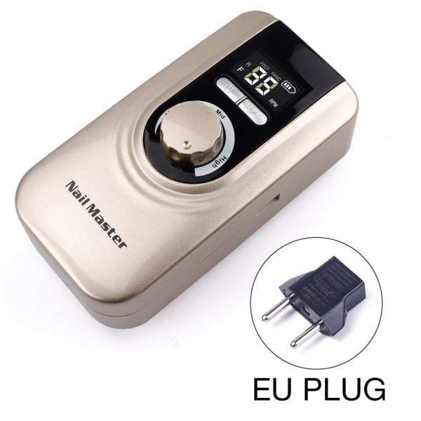 Planet Gates China / Gold EU Plug 25W Multi-function 35000RPM Rechargeable Portable Strong Polishing Electric Nail Drill Machine Manicure Pedicure Set Nail Tools
