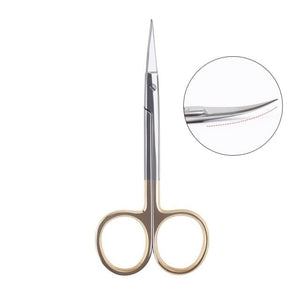 Planet Gates China / gold Manicure Scissors Curved Tip Scissors Professional Stainless Steel Nail Dead Skin Remover Nail Clipper Salon Nail Tools