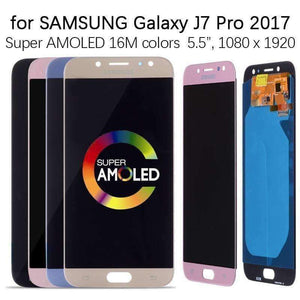 Planet Gates China / Gold No Frame Display For SAMSUNG Galaxy J7 Pro LCD Display Touch Screen J730 J730F for SAMSUNG J7 Pro LCD Screen Replacement