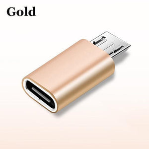 Planet Gates China / Gold Suntaiho Type c to Micro USB Android Phone Cable Adapter Charger Converter for Xiaomi Mi6 Mi5 Huawei P9 P10 letv Type-c Cable