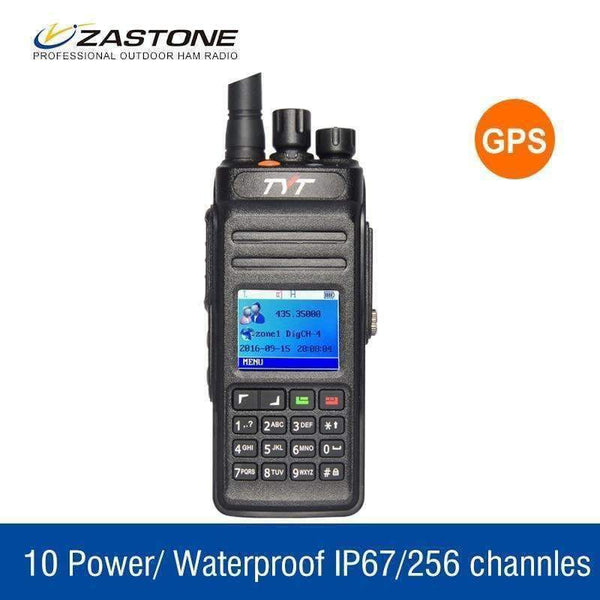 Planet Gates China GPS Radio TYT MD398 Digital DMR Walkie Talkie 1000 CH 10W Waterproof Radio UHF 400-470Mhz Digital Communication Equipment