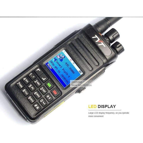 Planet Gates China GPS Radio TYT MD398 Digital DMR Walkie Talkie 1000 CH 10W Waterproof Radio UHF 400-470Mhz Digital Communication Equipment