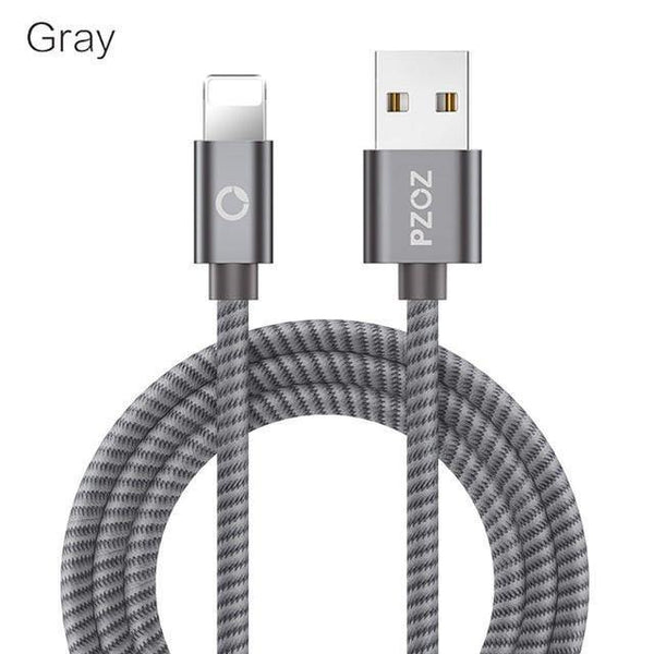 Planet Gates China / gray / 0.25m PZOZ usb cable for iphone cable Xs max Xr X 8 7 6 plus 6s 5 s plus ipad mini fast charging cables mobile phone charger cord data