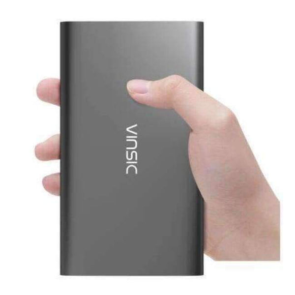 Planet Gates China / Gray Alien P11 Ultra Slim 12000mAh Power Bank 5V 2.4A Dual USB External Battery Charger for iPhone X 8 8 Plus Xiaomi Huawei