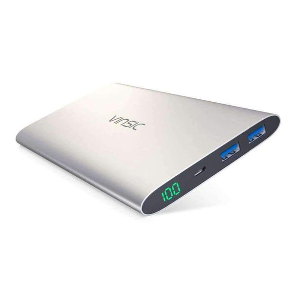 Planet Gates China / Gray Alien P11 Ultra Slim 12000mAh Power Bank 5V 2.4A Dual USB External Battery Charger for iPhone X 8 8 Plus Xiaomi Huawei