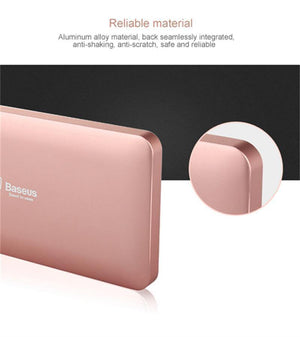 Planet Gates China / Gray Baseus 10000mAh Dual USB Power bank Portable Mobile Phone Charger Powerbank For iPhone Xiaomi External Battery Poverbank