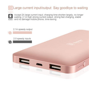 Planet Gates China / Gray Baseus 10000mAh Dual USB Power bank Portable Mobile Phone Charger Powerbank For iPhone Xiaomi External Battery Poverbank
