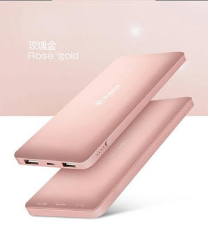 Planet Gates China / Gray Baseus 10000mAh Dual USB Power bank Portable Mobile Phone Charger Powerbank For iPhone Xiaomi External Battery Poverbank