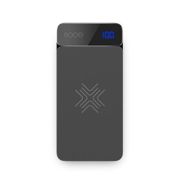 Planet Gates China / Gray ROCK 8000mAh QI Wireless Charger Power Bank 2A Portable External Battery Charger Powerbank For iPhone X 8 Samsung