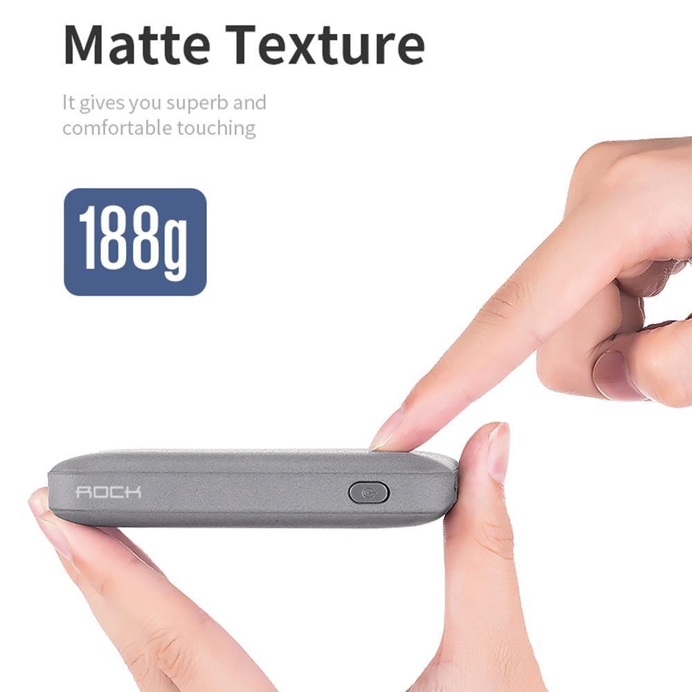 Planet Gates ROCK Mini Power Bank 10000mAh External Battery Charger Portable Charger Dual USB Powerbank for iphone X Samsung Xiaomi