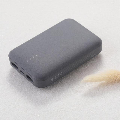 Planet Gates China / Gray ROCK Mini Power Bank 10000mAh External Battery Charger Portable Charger Dual USB Powerbank for iphone X Samsung Xiaomi