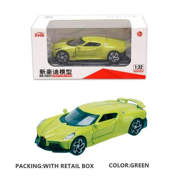 Planet Gates China / Green With Box 2 Diecast 1:28 Big Almost Real Car Model pick-up truck sound flashing machinery pull back wheels metal Alloy toy car for kids gift