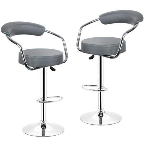 Planet Gates China / grey JEOBEST 2pcs Leather Swivel Bar Stools Chairs Height Adjustable Pneumatic Counter Pub Bar Chair Free Shipping in France HWC