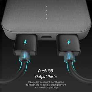 Planet Gates China / Grey ROCK Mini 10000 mAh Power Bank Portable Ultra-thin Polymer Powerbank Battery for iPhone SamSung Xiaomi Huawei and More