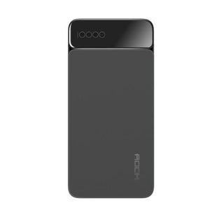 Planet Gates China / Grey ROCK Power Bank 10000mAh with Digital Display Portable External Battery Type C 5V 3A Powerbank for iphone X Samsung Xiaomi