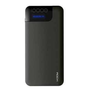 Planet Gates China / Grey ROCK Quick Charge Power Bank 10000mAh 5V/9V/12V Smart QC 3.0 Powerbank with Digital Display TYPE C Portable External Battery