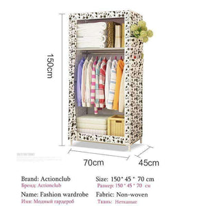 Planet Gates China / HH341000CS1 Actionclub Minimalist Modern Non-woven Cloth Wardrobe Baby Storage Cabinet Folding Steel individual Closet Bedroom Furniture