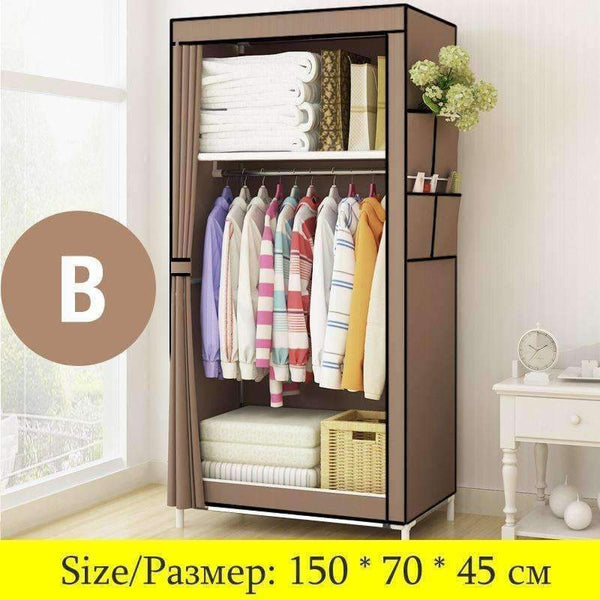 Planet Gates China / HH341000CS1 Actionclub Minimalist Modern Non-woven Cloth Wardrobe Baby Storage Cabinet Folding Steel individual Closet Bedroom Furniture