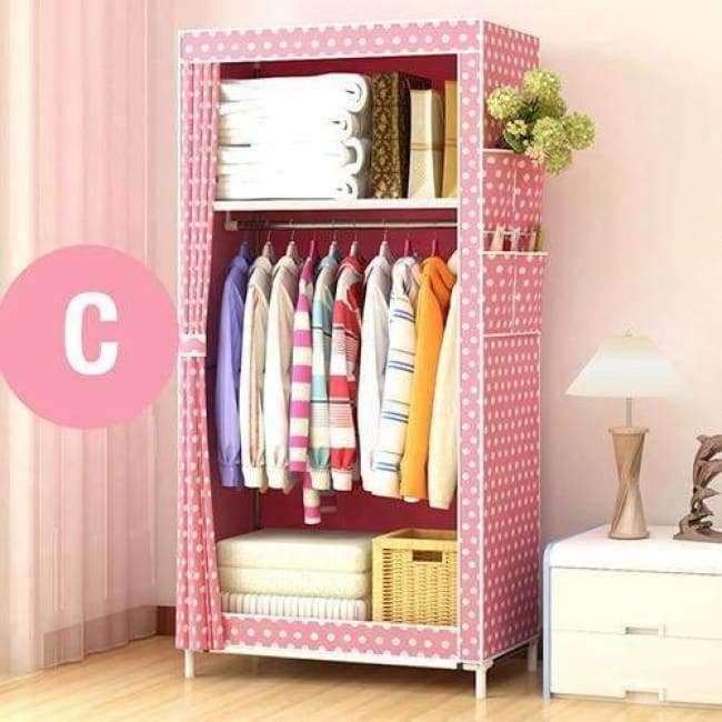 Planet Gates China / HH341000CS1 Actionclub Minimalist Modern Non-woven Cloth Wardrobe Baby Storage Cabinet Folding Steel individual Closet Bedroom Furniture
