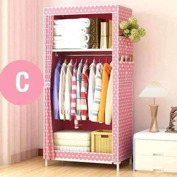 Planet Gates China / HH341000CS2 Actionclub Minimalist Modern Non-woven Cloth Wardrobe Baby Storage Cabinet Folding Steel individual Closet Bedroom Furniture