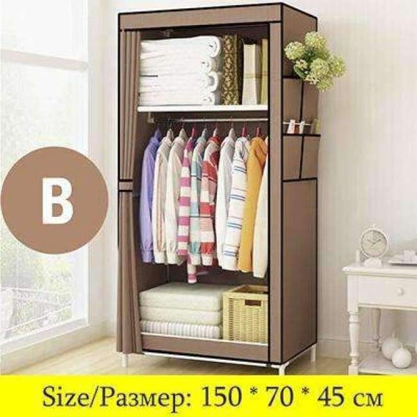 Planet Gates China / HH341000CS3 Actionclub Minimalist Modern Non-woven Cloth Wardrobe Baby Storage Cabinet Folding Steel individual Closet Bedroom Furniture