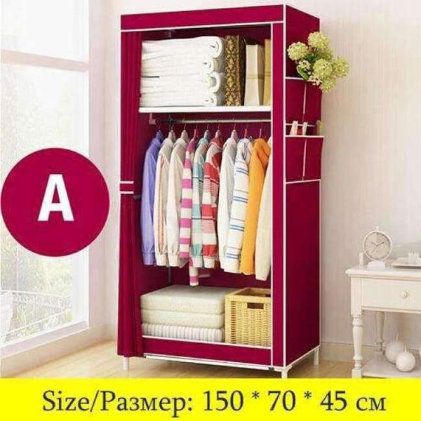 Planet Gates China / HH341000CS5 Actionclub Minimalist Modern Non-woven Cloth Wardrobe Baby Storage Cabinet Folding Steel individual Closet Bedroom Furniture