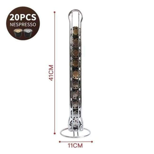 Planet Gates China / HN3002 Storage Dolce Gusto Nespresso Capsule Holder Stainless Steel Display Capsule Rack Stand Kitchen Table Metal Shelf Free Shipping